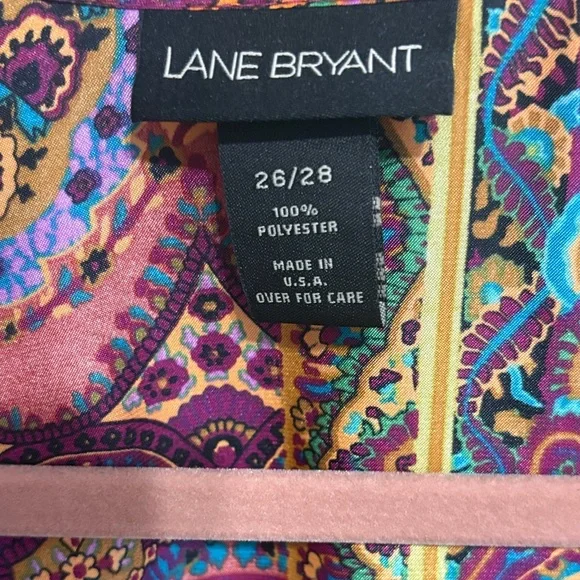 Lane Bryant Colorful Paisley Blouse - Picture 2 of 4